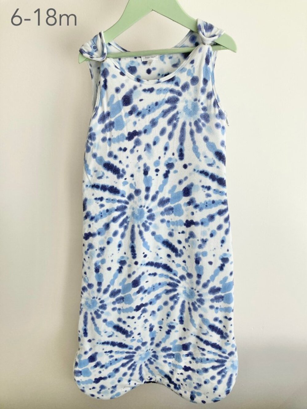 💙2/$25 Angel Dear 6-18 Months Baby Blue Tie Dye Sleep Sack Bag 1.0 TOG